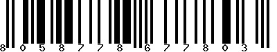 EAN-13 : 8058778677803 EAN-13 : 8058778677803