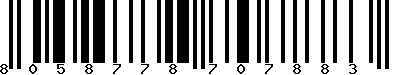 EAN-13 : 8058778707883 EAN-13 : 8058778707883