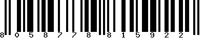 EAN-13 : 8058778815922 EAN-13 : 8058778815922