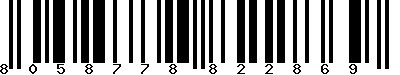 EAN-13 : 8058778822869 EAN-13 : 8058778822869