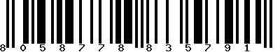 EAN-13 : 8058778835791 EAN-13 : 8058778835791