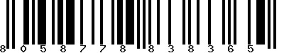 EAN-13 : 8058778838365 EAN-13 : 8058778838365