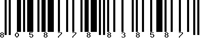 EAN-13 : 8058778838587 EAN-13 : 8058778838587