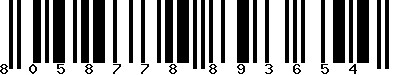 EAN-13 : 8058778893654 EAN-13 : 8058778893654