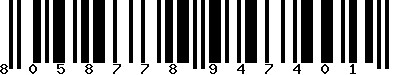 EAN-13 : 8058778947401 EAN-13 : 8058778947401
