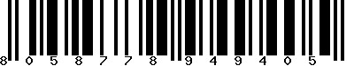 EAN-13 : 8058778949405