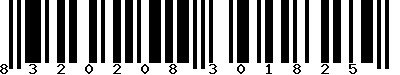 EAN-13 : 8320208301825