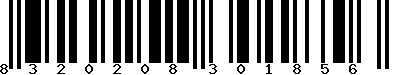 EAN-13 : 8320208301856 EAN-13 : 8320208301856