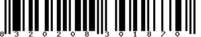EAN-13 : 8320208301870