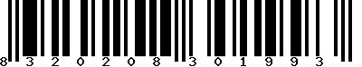 EAN-13 : 8320208301993 EAN-13 : 8320208301993