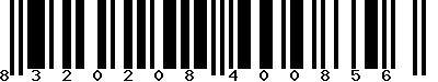 EAN-13 : 8320208400856 EAN-13 : 8320208400856