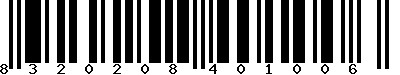 EAN-13 : 8320208401006 EAN-13 : 8320208401006