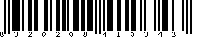 EAN-13 : 8320208410343 EAN-13 : 8320208410343