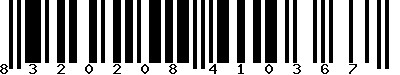 EAN-13 : 8320208410367 EAN-13 : 8320208410367