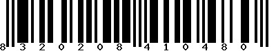 EAN-13 : 8320208410480 EAN-13 : 8320208410480