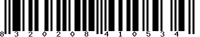 EAN-13 : 8320208410534