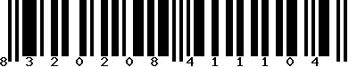 EAN-13 : 8320208411104 EAN-13 : 8320208411104