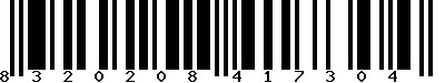 EAN-13 : 8320208417304 EAN-13 : 8320208417304