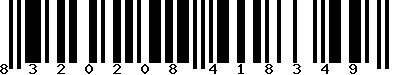 EAN-13 : 8320208418349 EAN-13 : 8320208418349