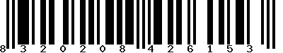 EAN-13 : 8320208426153 EAN-13 : 8320208426153