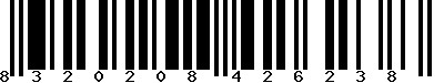 EAN-13 : 8320208426238 EAN-13 : 8320208426238
