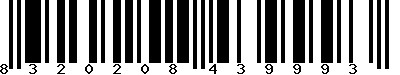 EAN-13 : 8320208439993 EAN-13 : 8320208439993