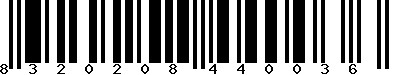 EAN-13 : 8320208440036 EAN-13 : 8320208440036