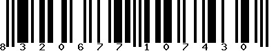 EAN-13 : 8320677107430 EAN-13 : 8320677107430