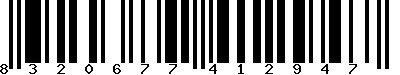 EAN-13 : 8320677412947 EAN-13 : 8320677412947