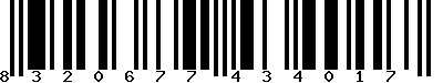 EAN-13 : 8320677434017 EAN-13 : 8320677434017