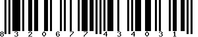 EAN-13 : 8320677434031 EAN-13 : 8320677434031